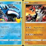 Kyogre & Groudon - Pokemon Celebration Card Lot - Legendary Holo Foil - 017/025 & 003/026
